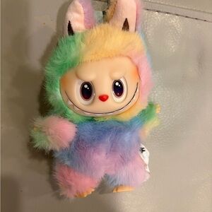 Colorful Plush Bunny Toy for Small Pets
